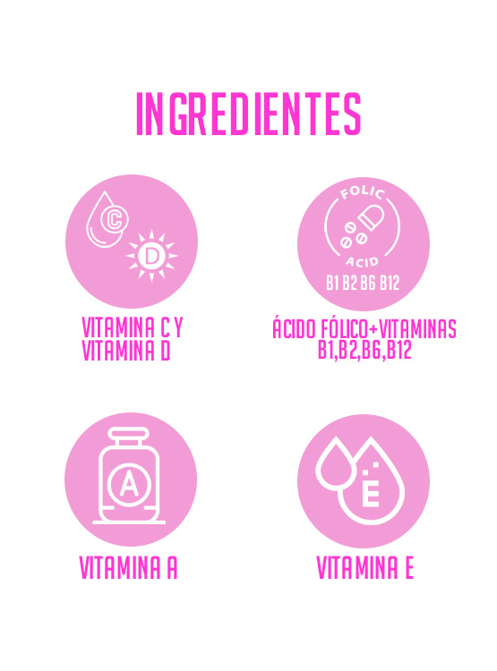 MULTIVITAMINAS MD VIDA Y SALUD GOMITAS FRASCO X 60 UNIDADES SABOR CHICLE - 3