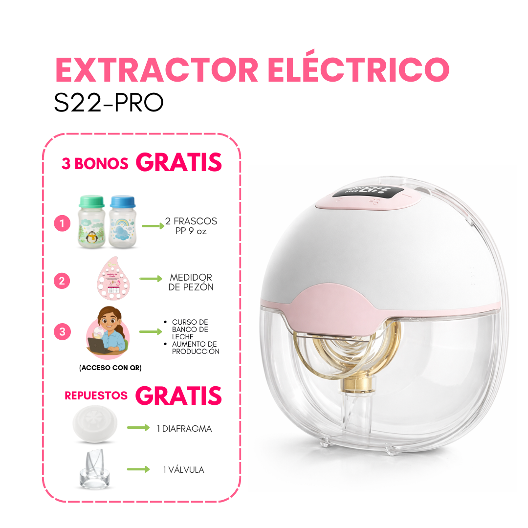 EXTRACTOR DE LECHE ELÉCTRICO MANOS LIBRES -S22 - 5