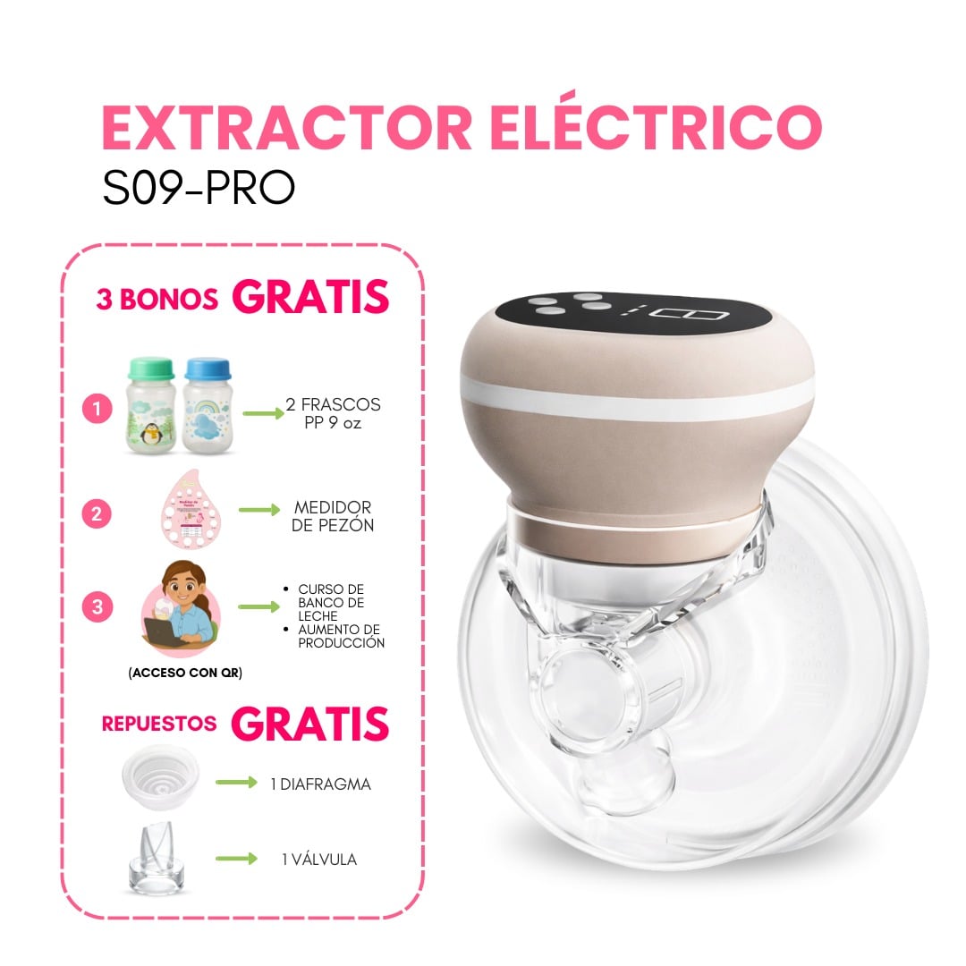 EXTRACTOR DE LECHE ELÉCTRICO MANOS LIBRES - S09 - 4