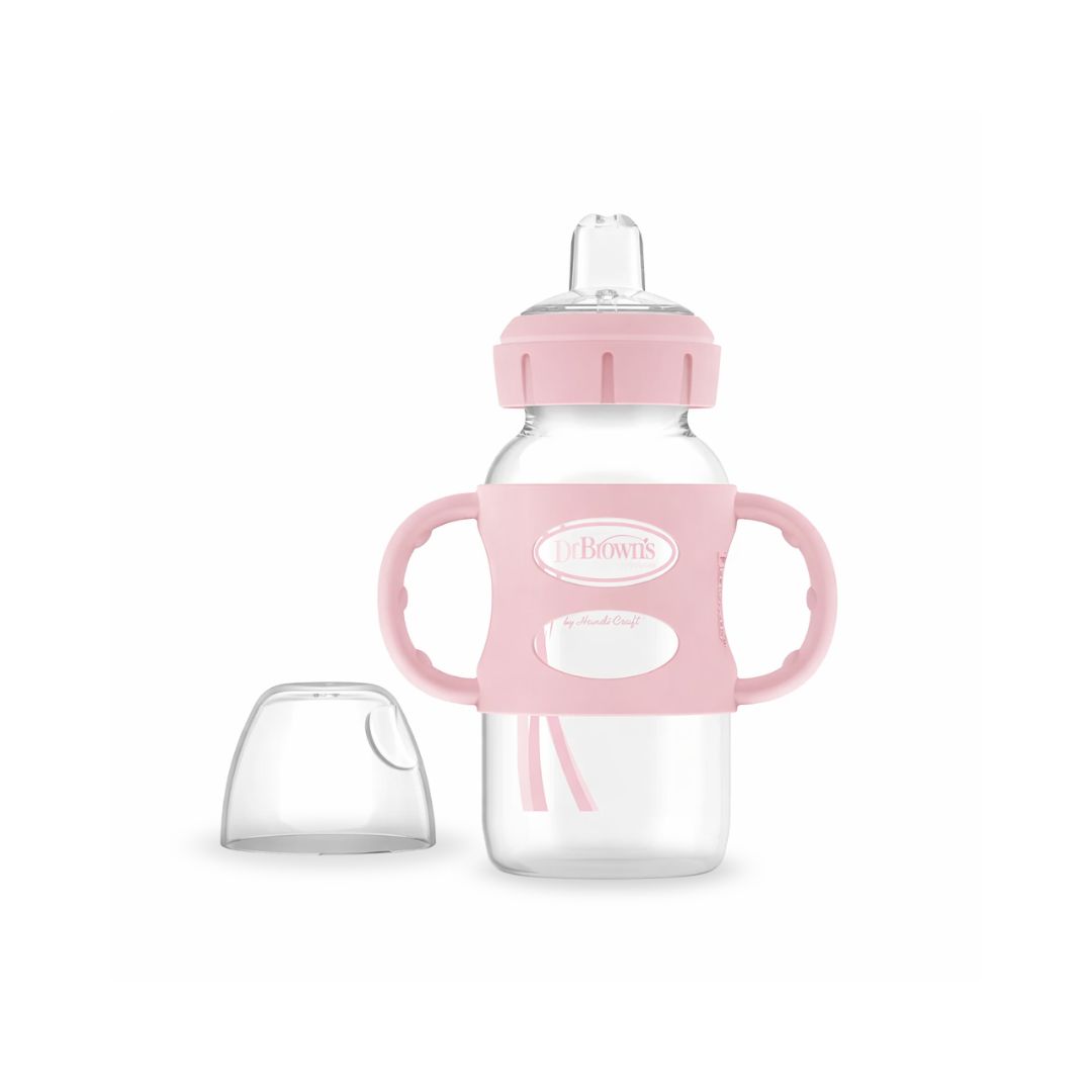 BIBERON DR BROWN'S BOCA ANCHA 9OZ (270ML) CON PICO DE PATO Y ASAS - 1
