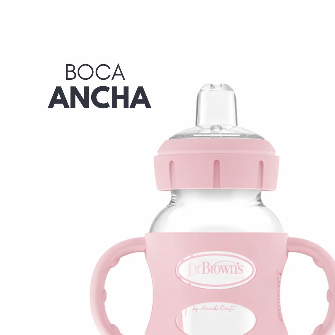 BIBERON DR BROWN'S BOCA ANCHA 9OZ (270ML) CON PICO DE PATO Y ASAS - 2