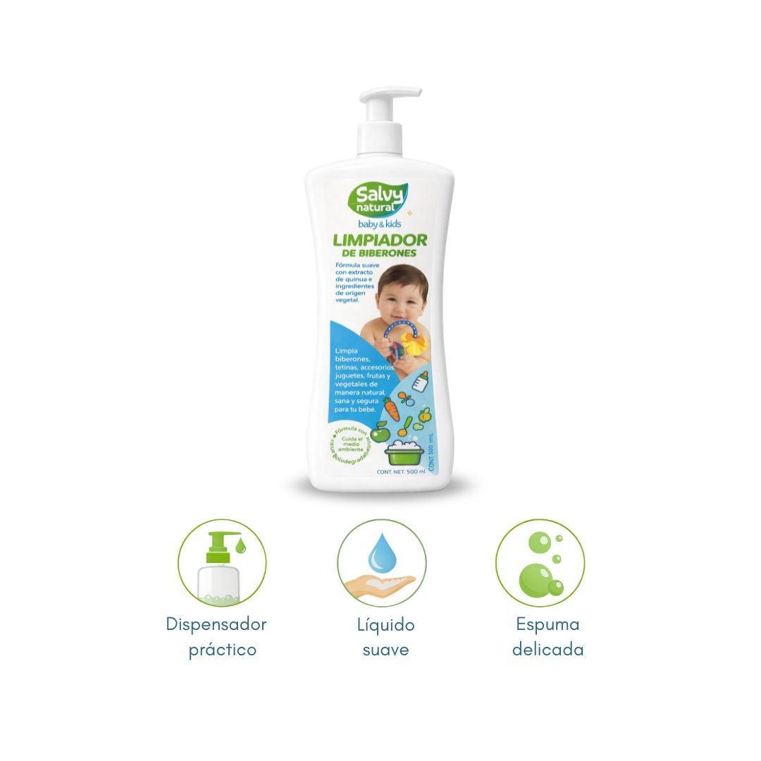 SALVY NATURAL LIMPIADOR DE BIBERONES 500 ML - 2