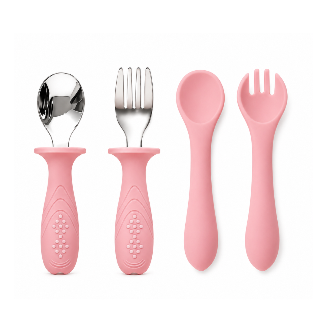 ET DE ALIMENTACIÓN PARA BEBÉ DE ACERO INOXIDABLE CON VASO DE SILICONA - 3
