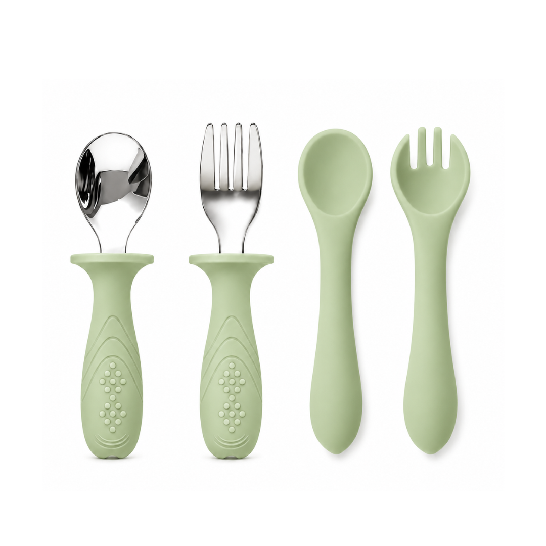ET DE ALIMENTACIÓN PARA BEBÉ DE ACERO INOXIDABLE CON VASO DE SILICONA - 3