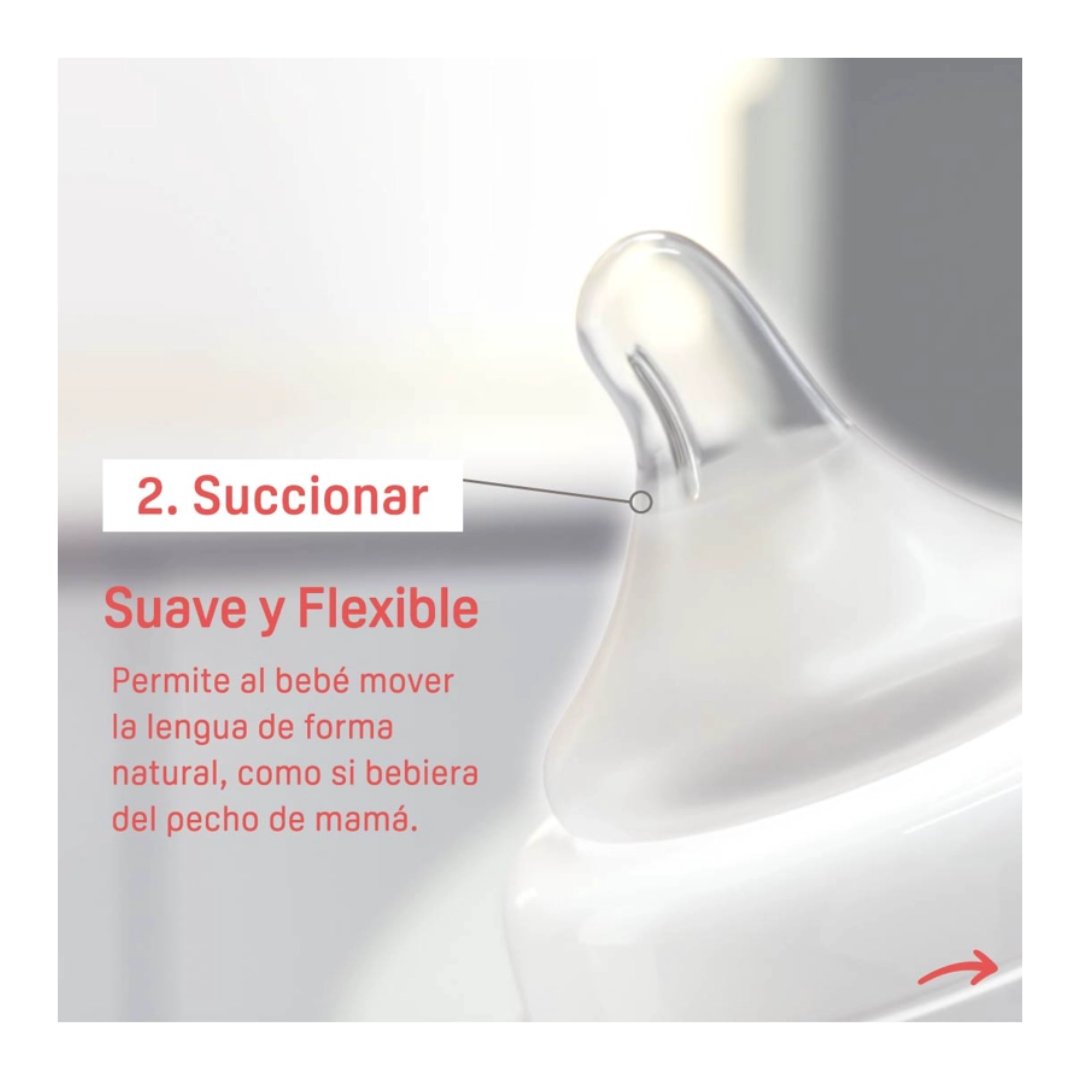 TETINA PIGEON ANTICÓLICOS DE SILICONA CON SISTEMA DE VENTILACIÓN PARA BIBERÓN - 3