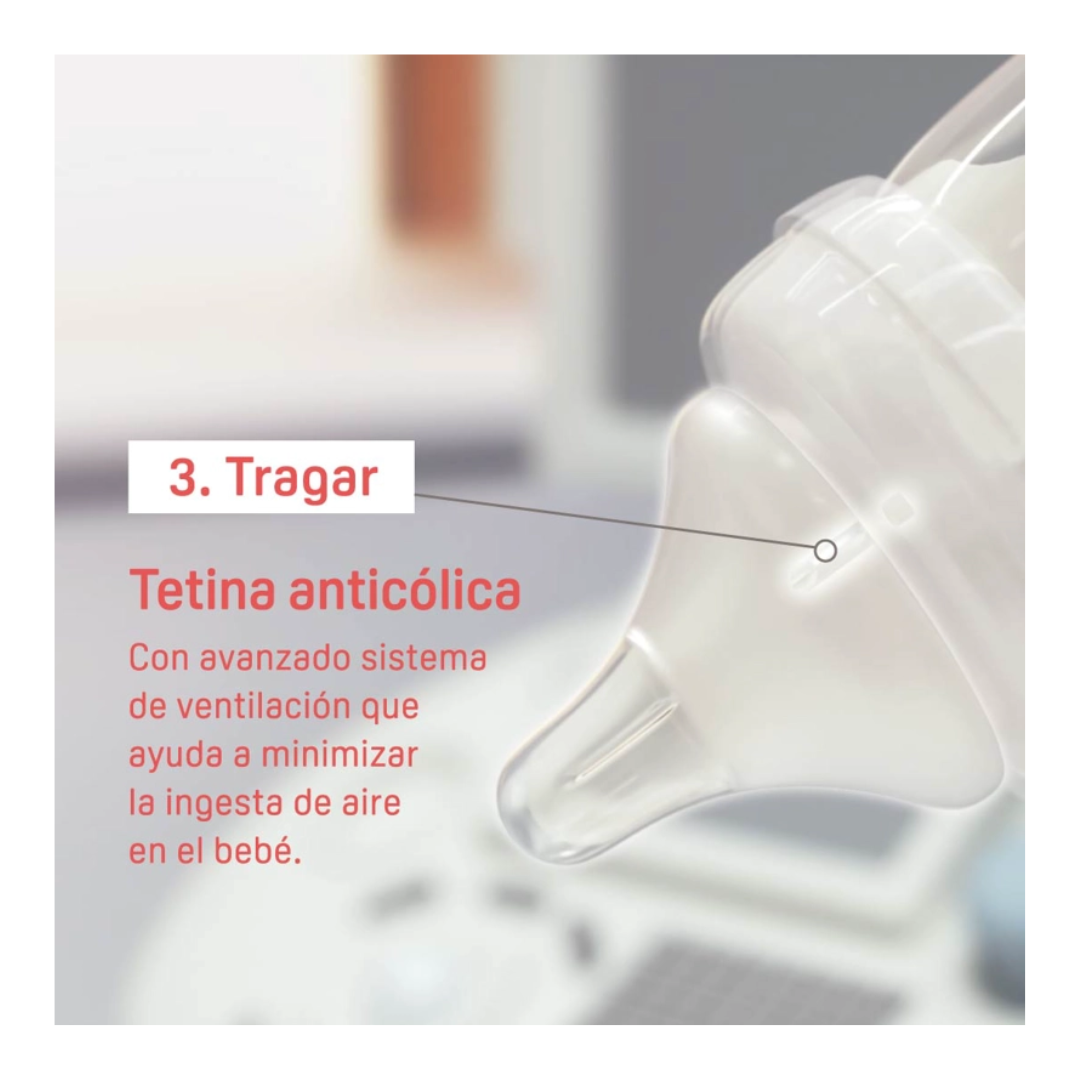 TETINA PIGEON ANTICÓLICOS DE SILICONA CON SISTEMA DE VENTILACIÓN PARA BIBERÓN - 4