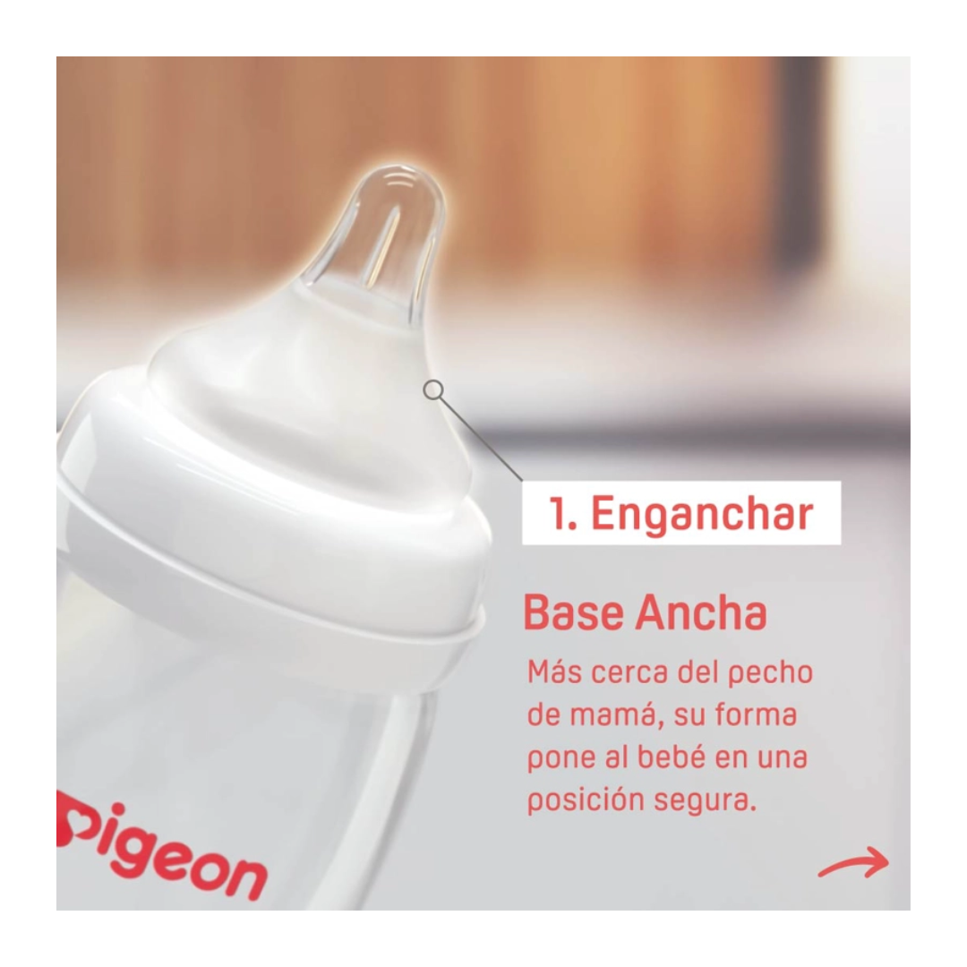 TETINA PIGEON ANTICÓLICOS DE SILICONA CON SISTEMA DE VENTILACIÓN PARA BIBERÓN - 2