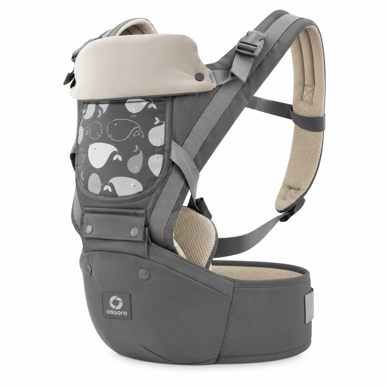 CANGURO PORTABEBÉ ERGONÓMICO 3 EN 1 MULTIFUNCIONAL CON ASIENTO - 1