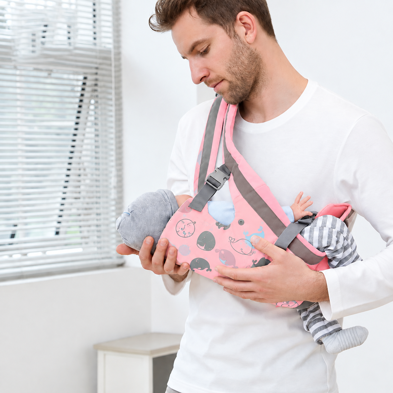 CANGURO PORTABEBÉ ERGONÓMICO 3 EN 1 MULTIFUNCIONAL CON ASIENTO - 2