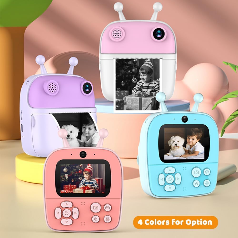 CAMARA DIGITAL PARA NIÑAS Y NIÑOS CON IMPRESION INSTANTANEA Y JUEGOS - 1