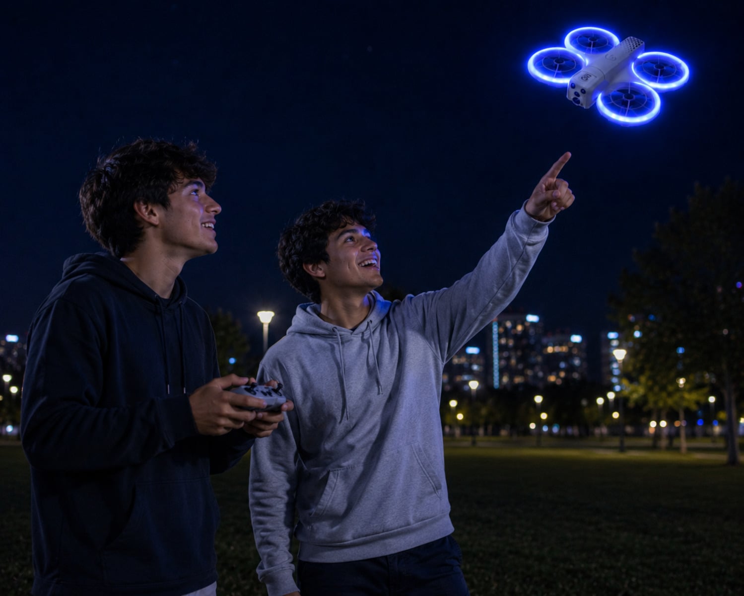 MINI DRON CZ05 ACROBATICO CON LUCES LED  HÉLICES PROTEGIDAS Y CONTROL REMOTO - 3