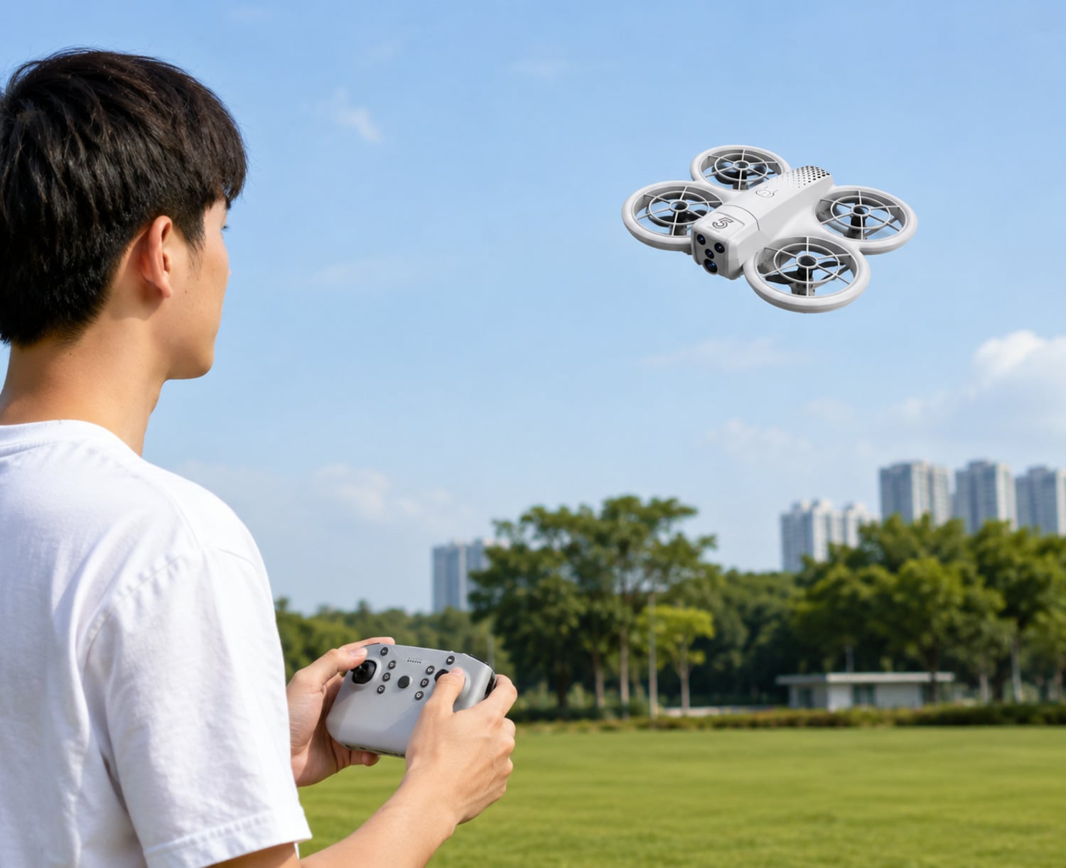 MINI DRON CZ05 ACROBATICO CON LUCES LED  HÉLICES PROTEGIDAS Y CONTROL REMOTO - 4