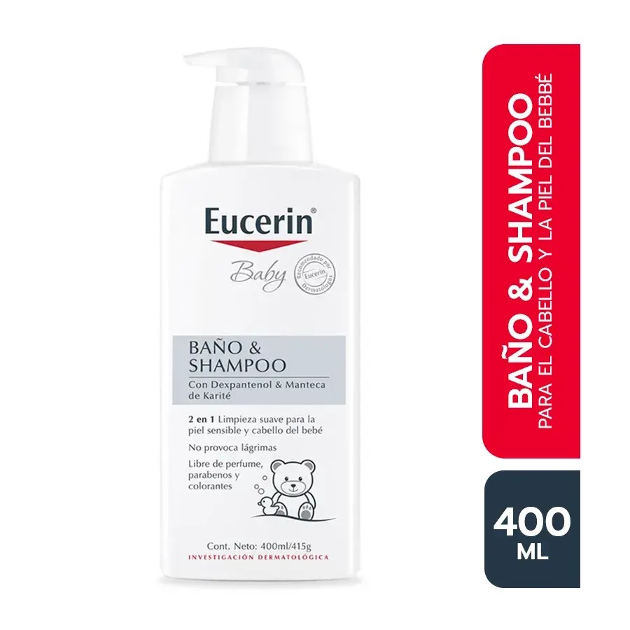 EUCERIN BABY BAÑO Y SHAMPOO PARA BEBÉ 400ML - 1
