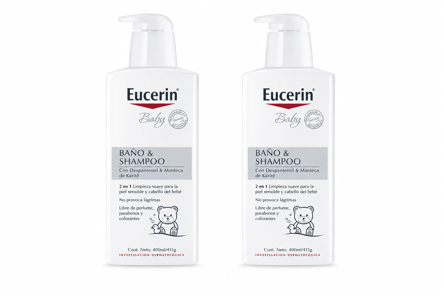 PACK X2 EUCERIN BABY BAÑOS Y SHAMPOO 400ML - 1
