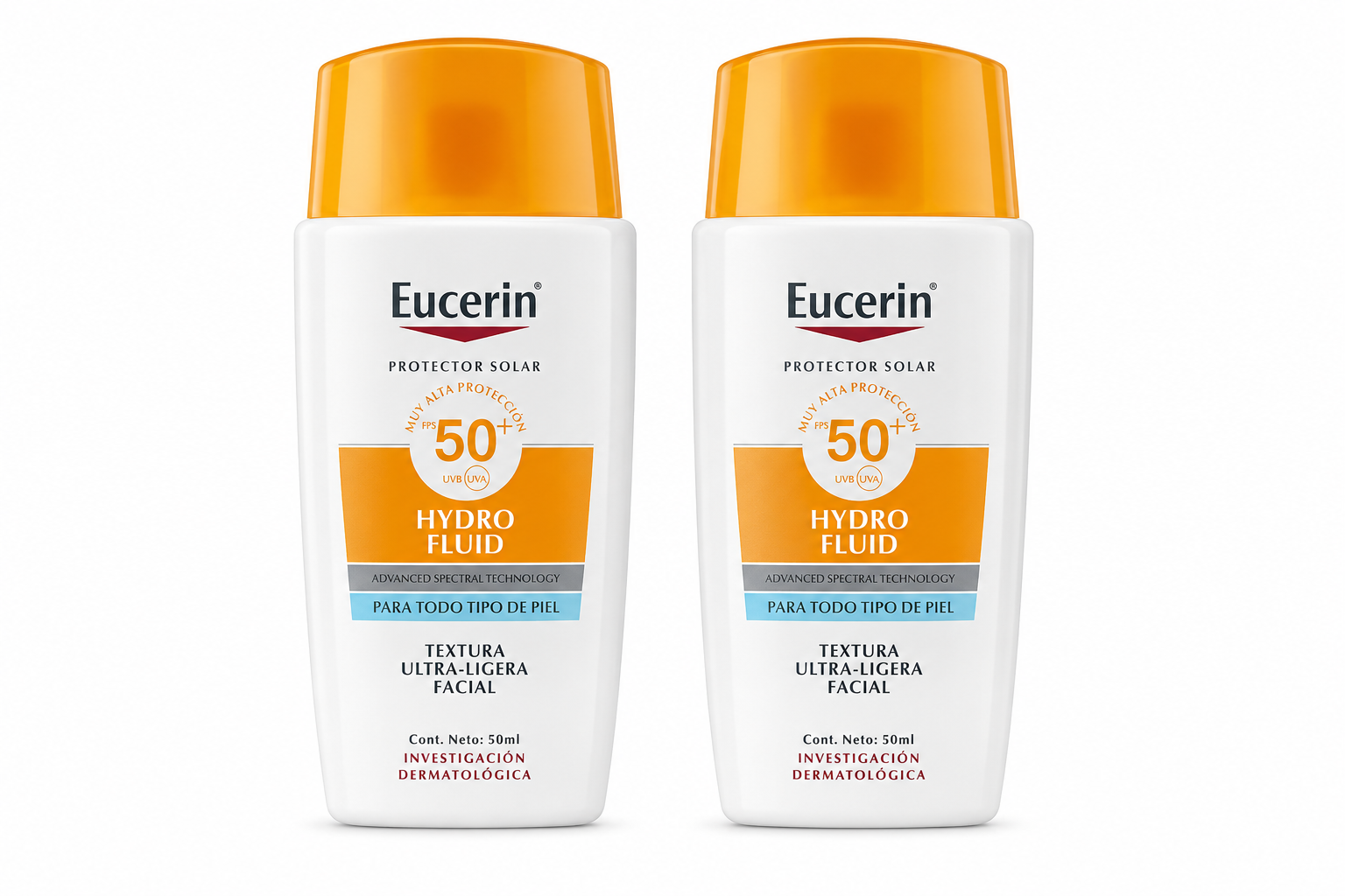 PACK X2 EUCERIN SUN HYDROFLUID FPS 50 - 50ML - 1