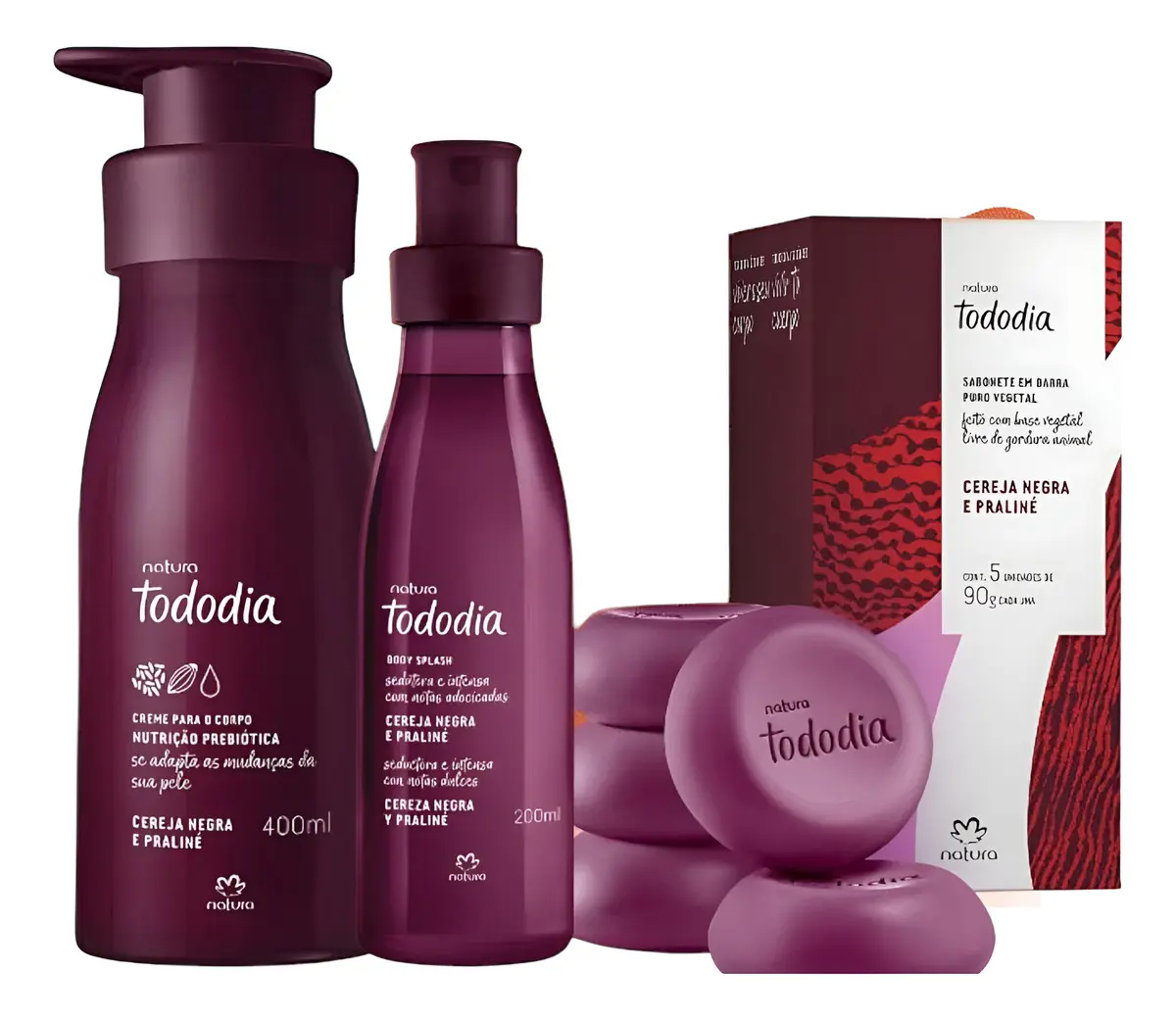 SET CEREZA NEGRA Y PRALINÉ TODODIA NATURA - 1