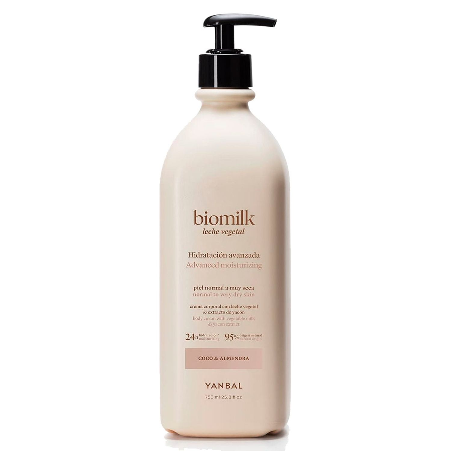 BIOMILK INTENSIVE CREMA CORPORAL PIEL SECA COCO Y ALMENDRA 750 ML - 2