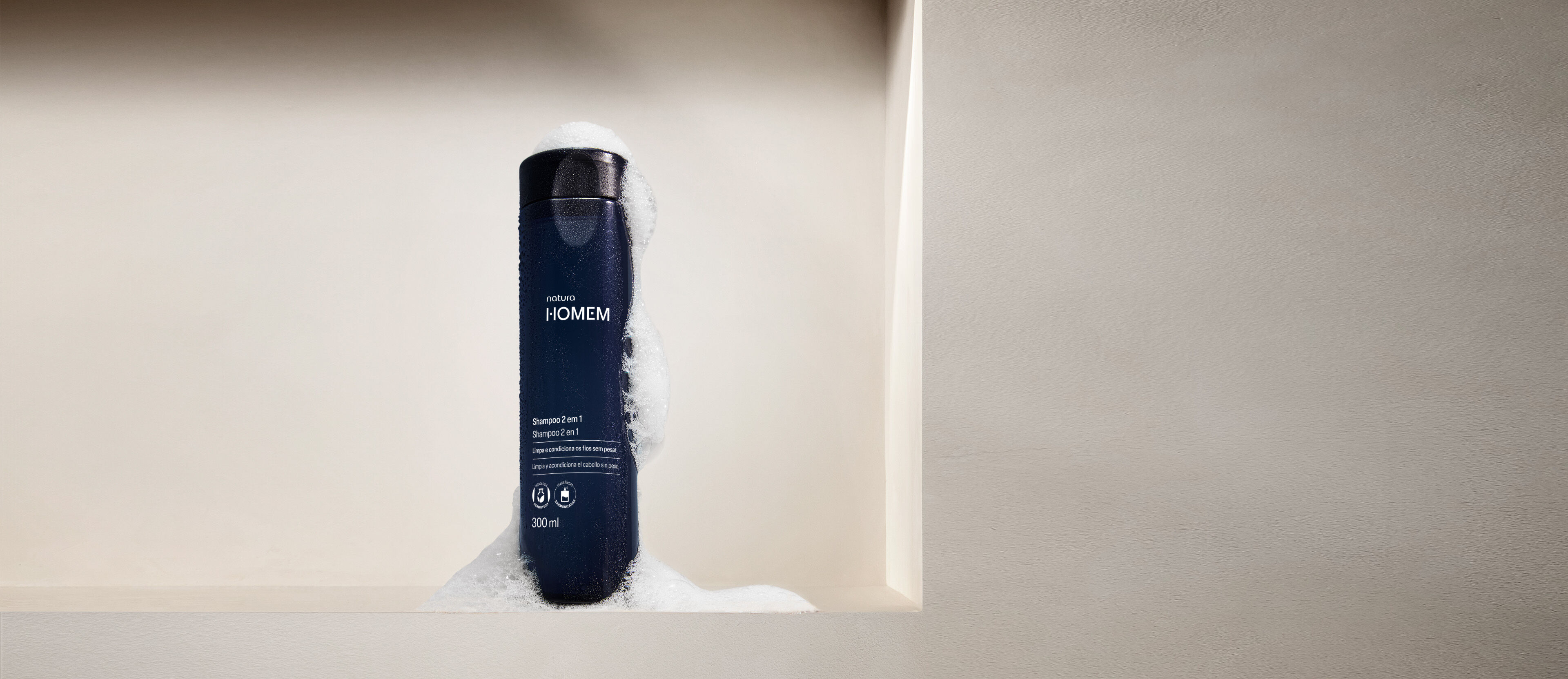 NATURA SHAMPOO 2 EN 1 HOMEM 300 ML - 1
