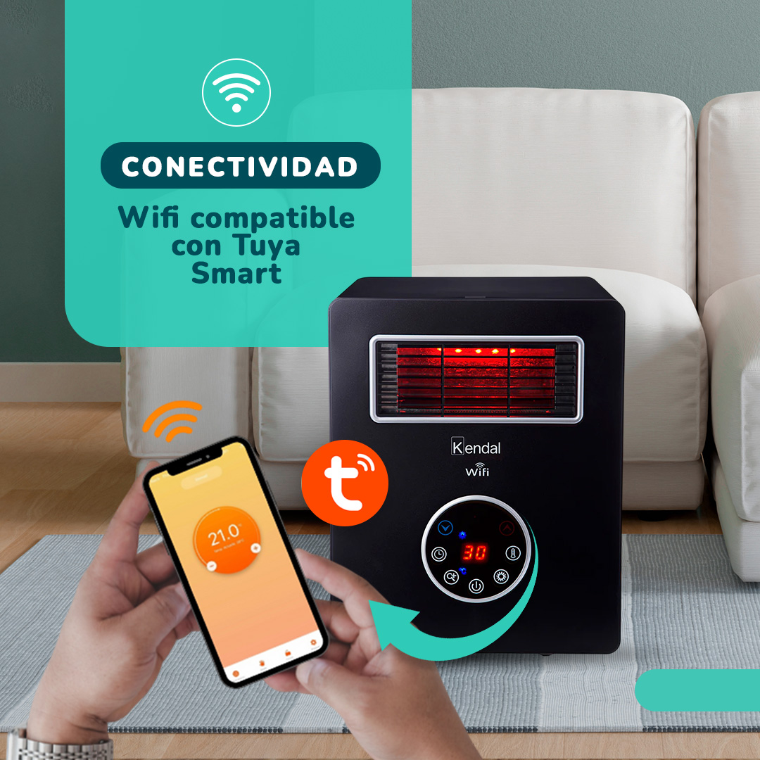 ESTUFA INFRARROJA KENDAL KPCH05A WIFI-FILTRO HEPA-30 M2- 1500W - 7