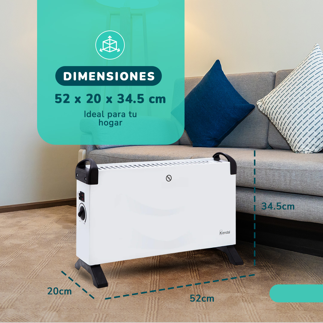 ESTUFA PANEL CONVECTOR KENDAL KCE-DL06 - 7