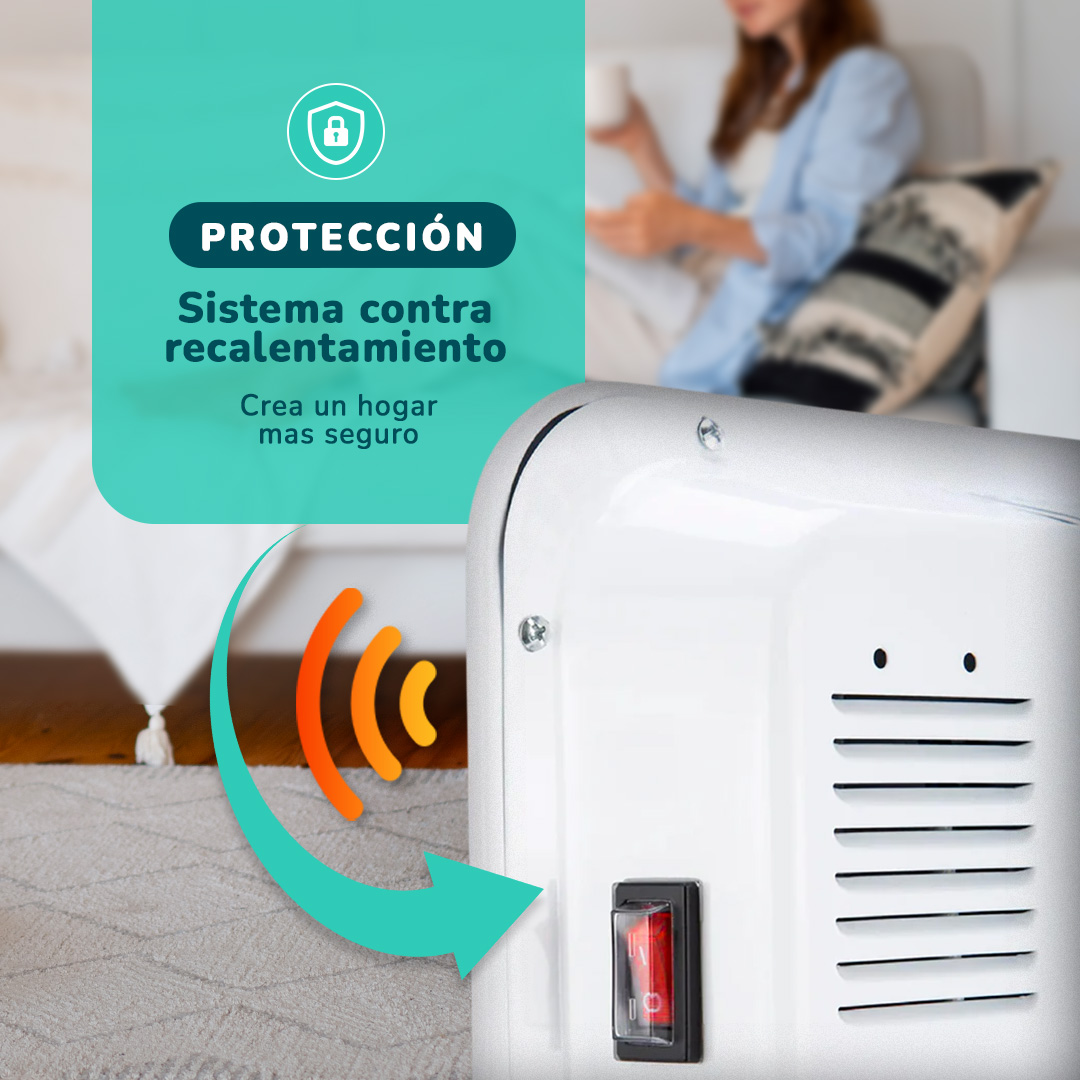 ESTUFA ELÉCTRICA PANEL INTELIGENTE KENDAL WIFI 18 M2 1500W PISO-MURO - 6