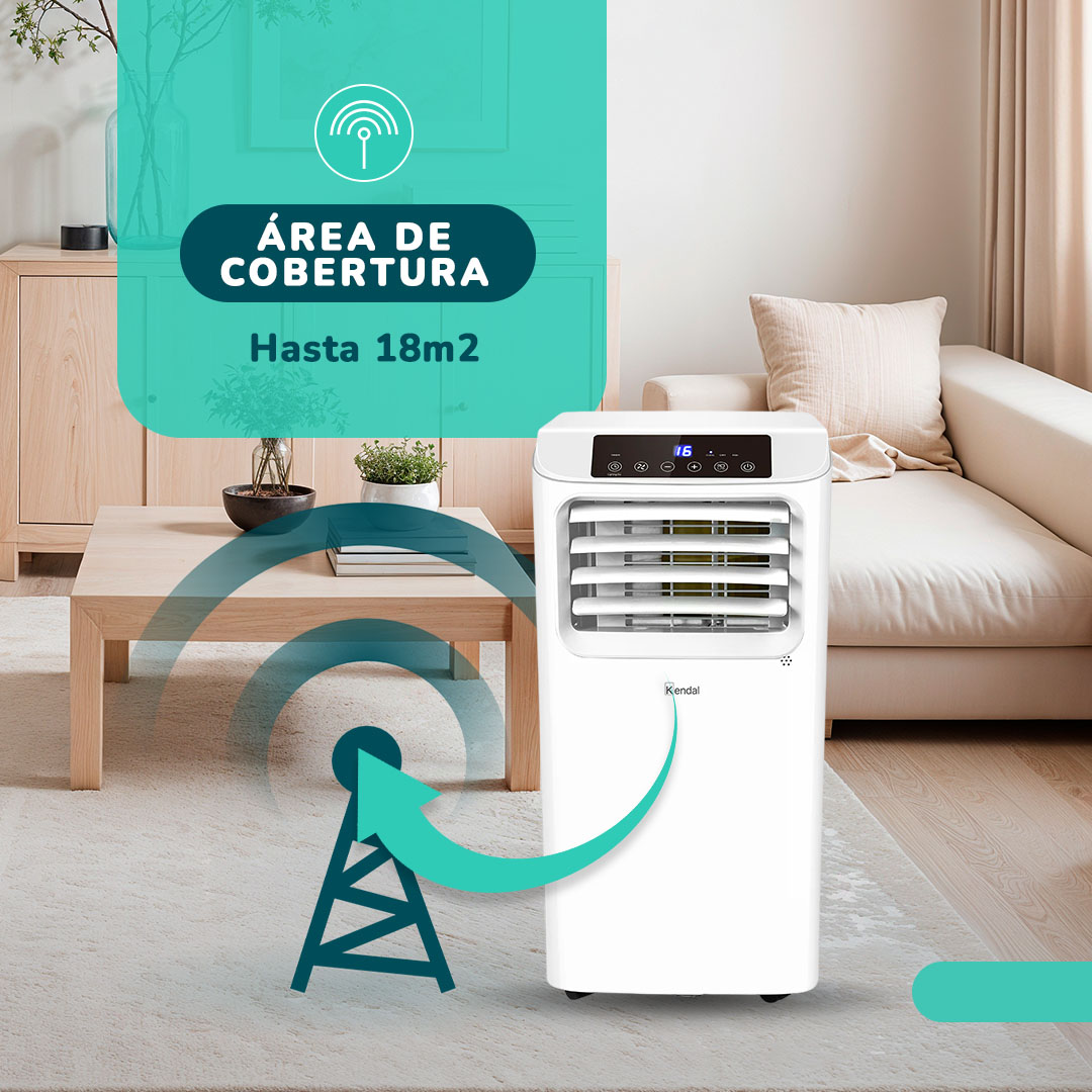 AIRE ACONDICIONADO PORTÁTIL 7000 BTU, FRIO 3 EN 1 CON DESHUMIDIFICADOR - 5