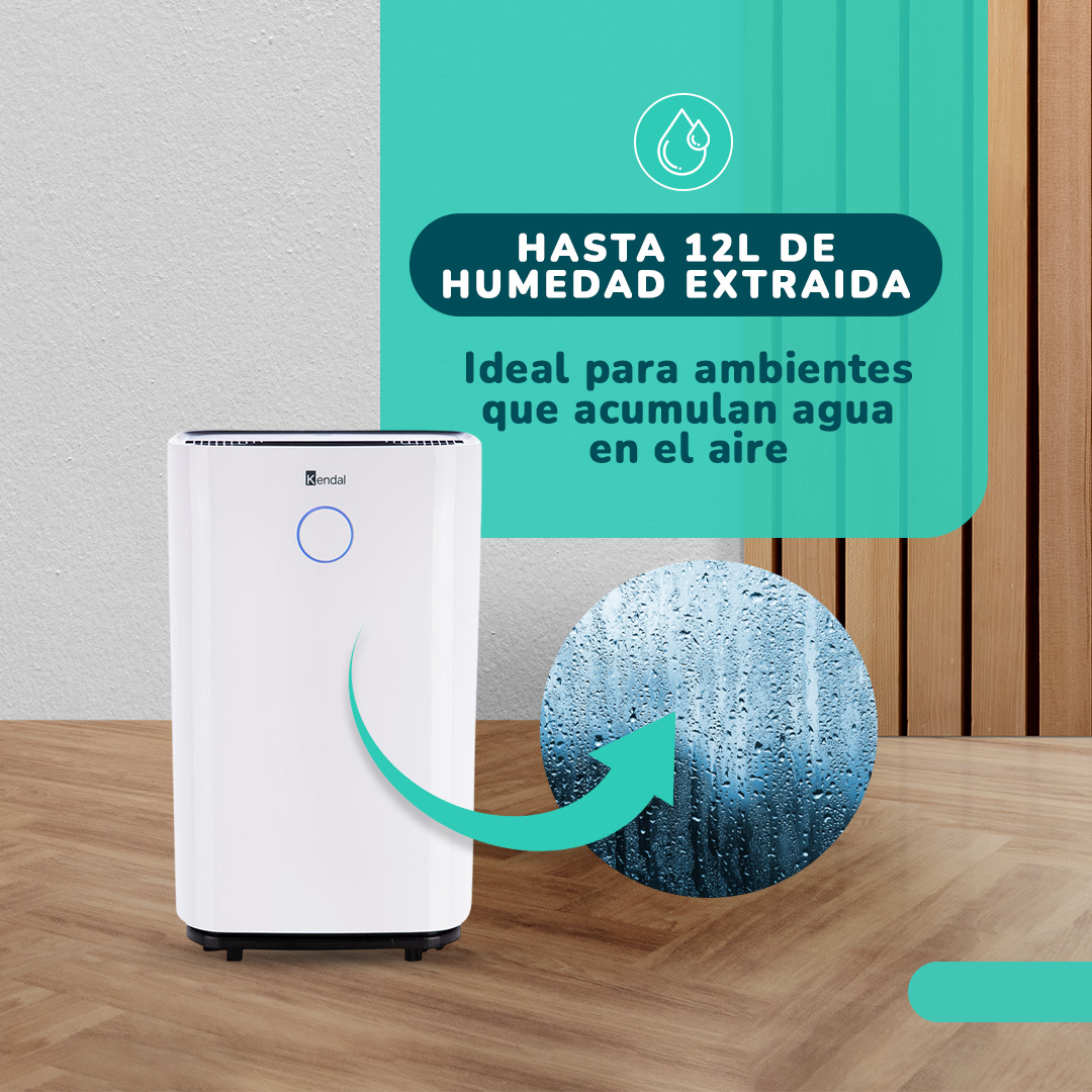 DESHUMEDECEDOR Y PURIFICADORK ENDAL 20 LT COBERTURA 30M2  POTENCIA 325W OL20-D025C - 3