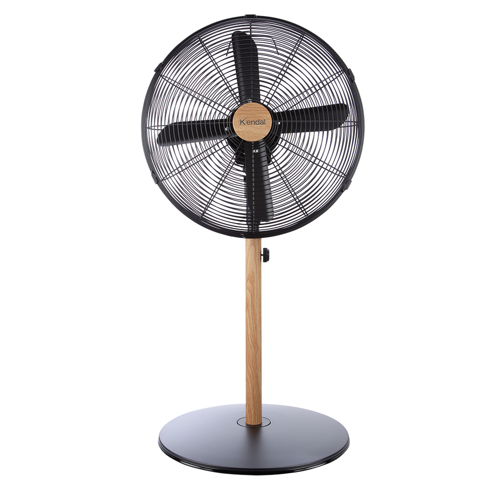 VENTILADOR DE PEDESTAL 16 PULGADAS KZF-1616 METAL MADERA. - 1