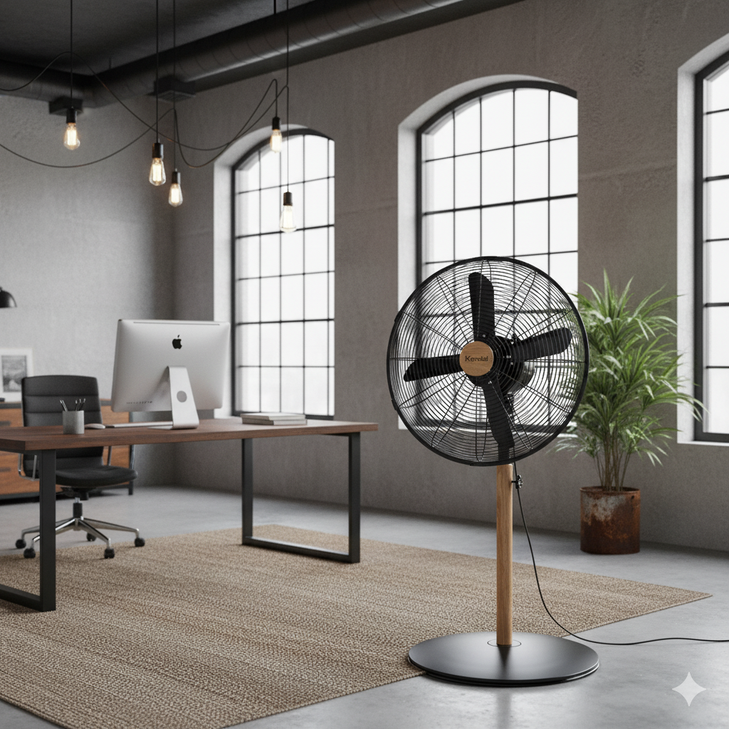 VENTILADOR DE PEDESTAL 16 PULGADAS KZF-1616 METAL MADERA. - 7