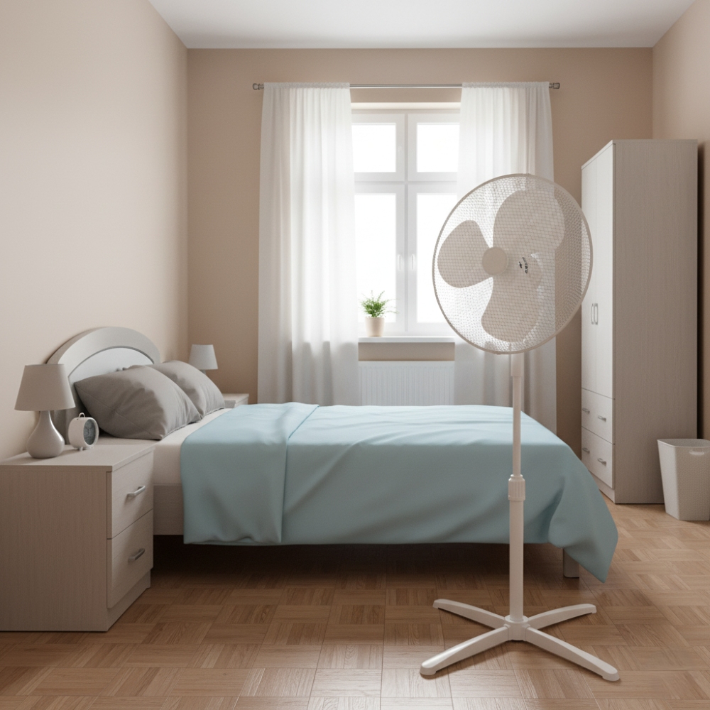 VENTILADOR PEDESTAL 16 PULGADAS KFX-16P BLANCO - 6