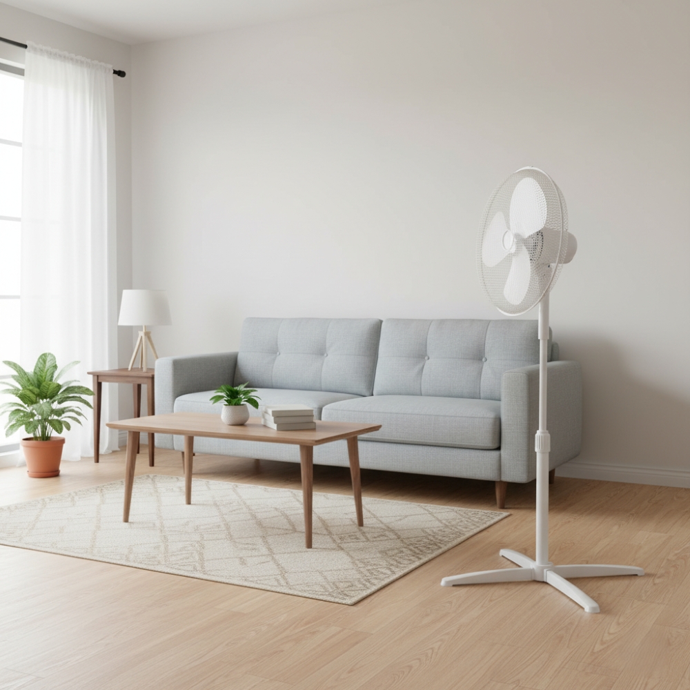 VENTILADOR PEDESTAL 16 PULGADAS KFX-16P BLANCO - 8