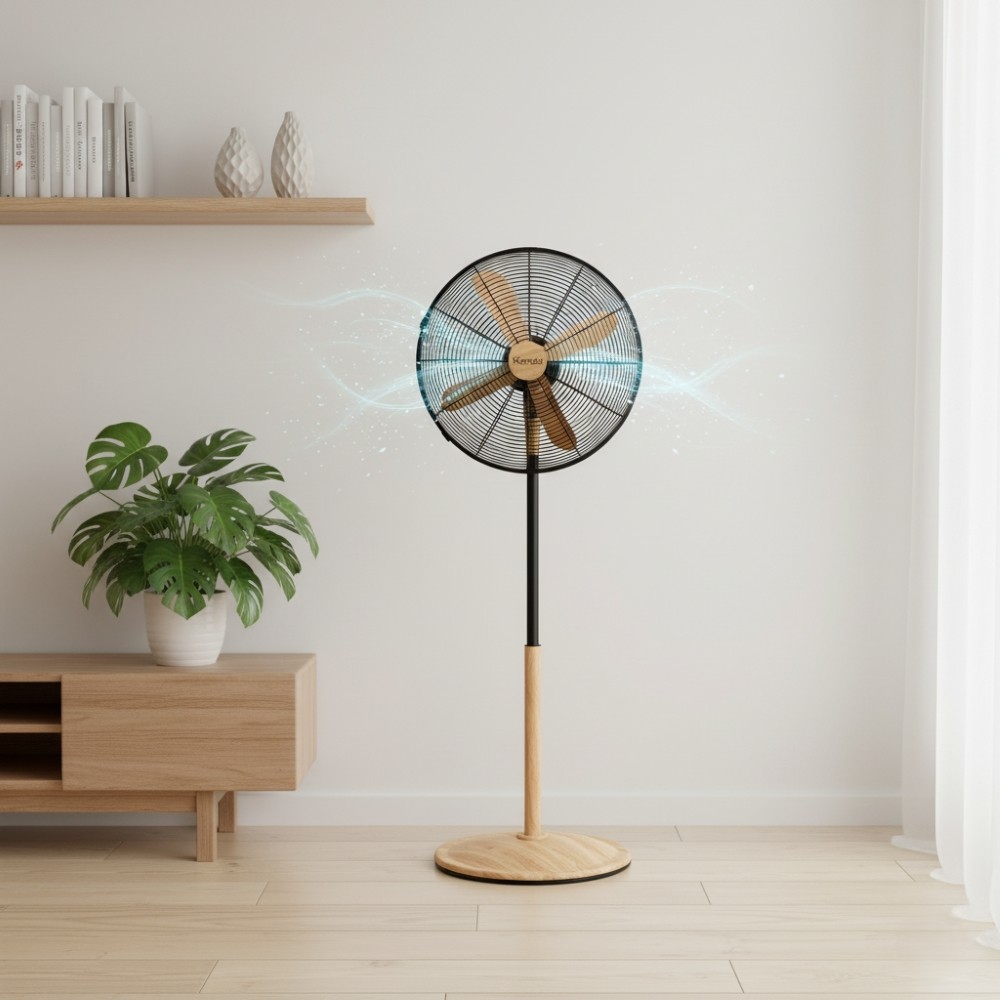 VENTILADOR PEDESTAL 16 PULGADAS KZF-1616F MADERA. - 6