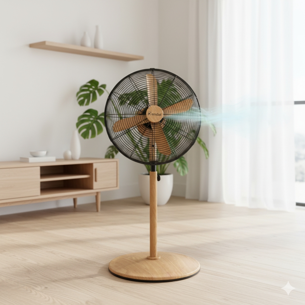 VENTILADOR PEDESTAL 16 PULGADAS KZF-1616F MADERA. - 8