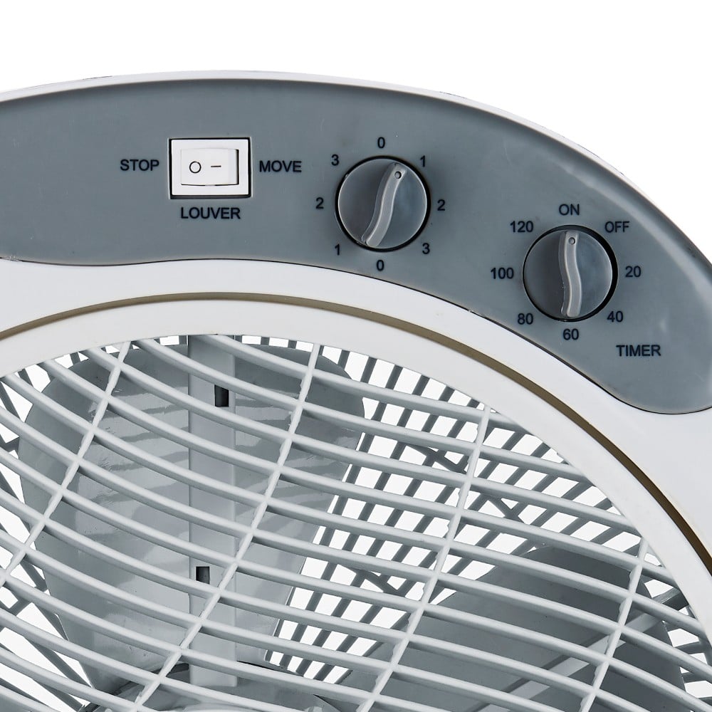 VENTILADOR SOBREMESA BOX 12 PULGADAS CON TIMER KF-12B3 BLANCO - 2