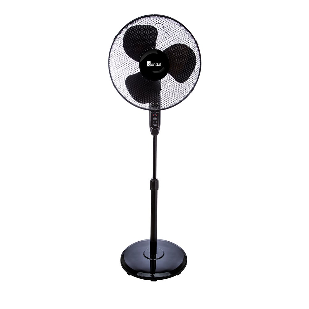 VENTILADOR PEDESTAL 16 PULGADAS KFR-16P NEGRO CON CONTROL REMOTO - 1