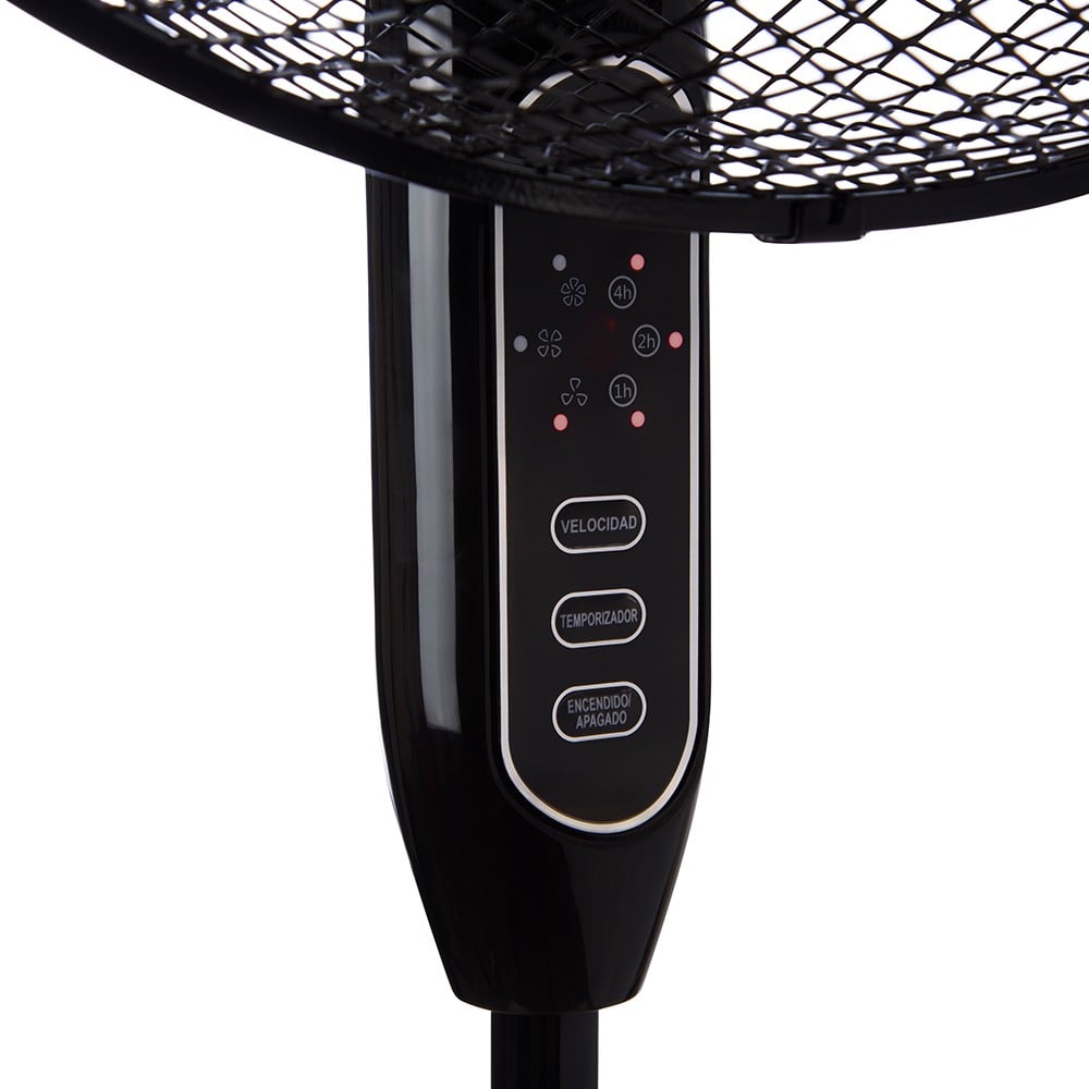 VENTILADOR PEDESTAL 16 PULGADAS KFR-16P NEGRO CON CONTROL REMOTO - 3