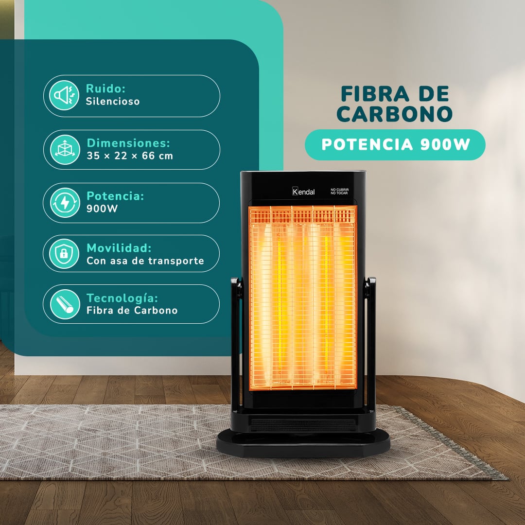 ESTUFA FIBRA DE CARBONO KENDAL KFC-90 D1 BLACK - 2