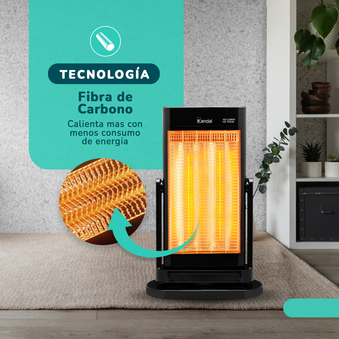 ESTUFA FIBRA DE CARBONO KENDAL KFC-90 D1 BLACK - 7