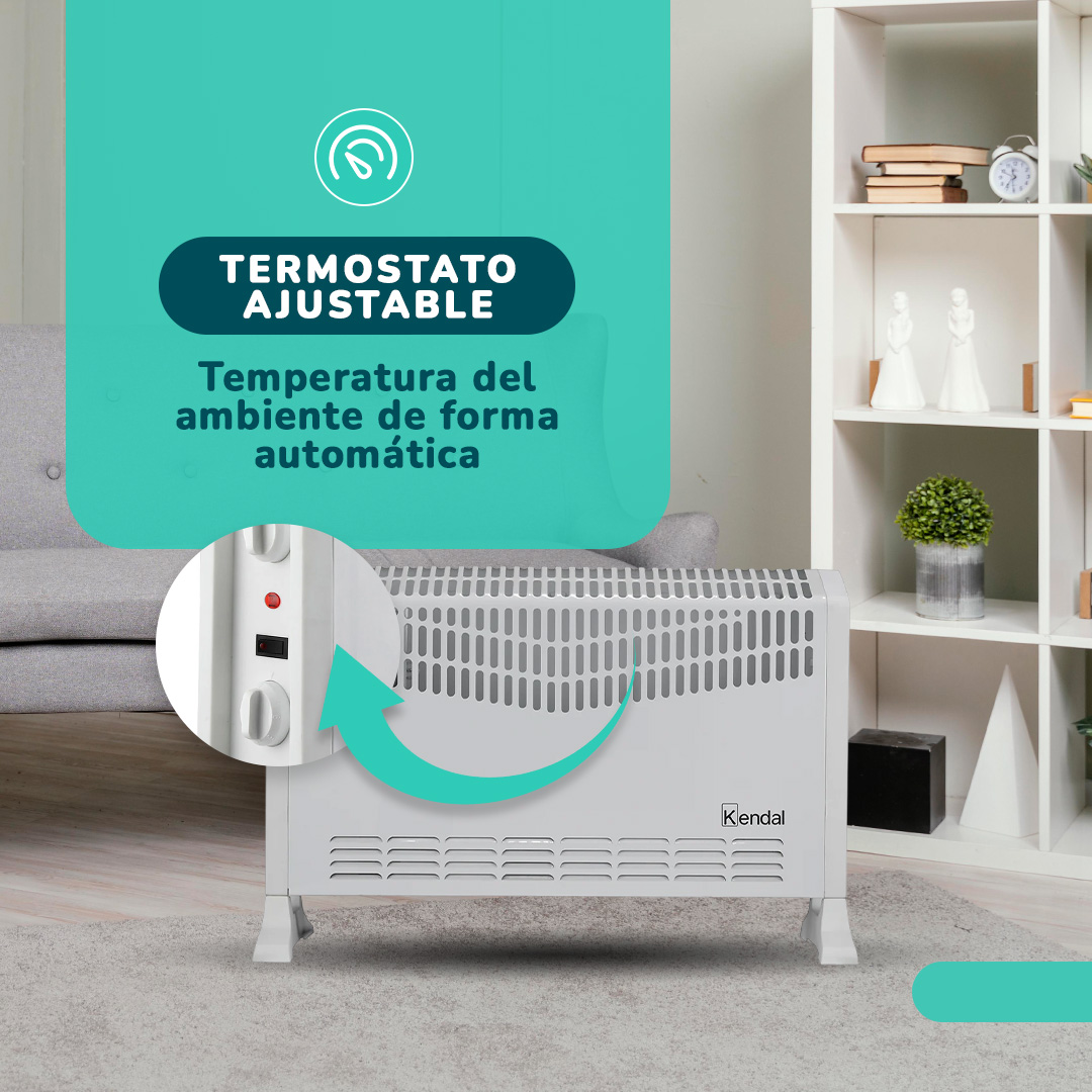 ESTUFA ELECTRICA CONVECTOR TURBO KENDAL KCH-2020 - 6