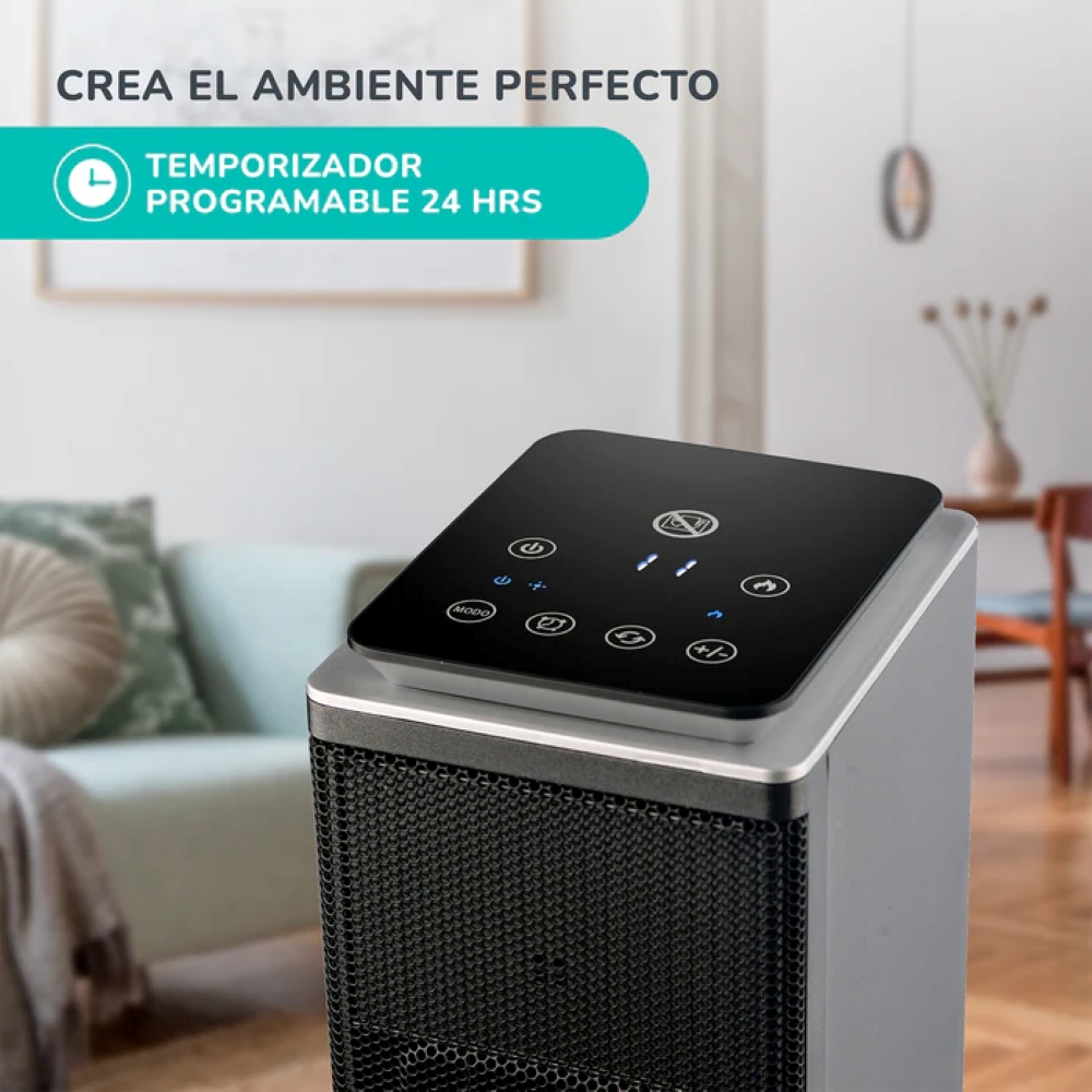 ESTUFA ELECTRICA PTC KENDAL TOUCH KCE-EMBER1 20M2 POTENCIA 2000 W - 6