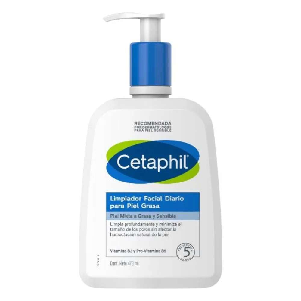 CETAPHIL LIMPIADOR FACIAL PARA PIEL GRASA DIARIO 473ML - 1