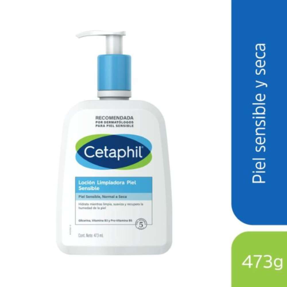 CETAPHIL LIMPIADOR FACIAL PIEL SENSIBLE Y SECA 473ML - 1