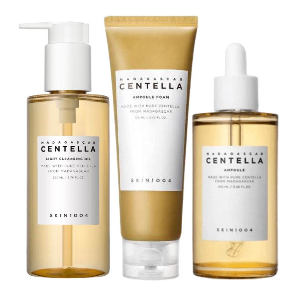 SKIN1004 PACK MADAGASCAR CENTELLA LIGHT CLEANSING OIL + MADAGASCAR CENTELLA AMPOULE FOAM + MADAGASCAR CENTELLA AMPOULE 100ML - 1