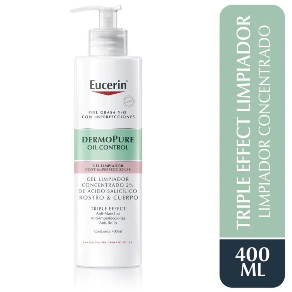 EUCERIN DERMOPURE GEL LIMPIADOR TRIPLE EFFECT 400ML - 1
