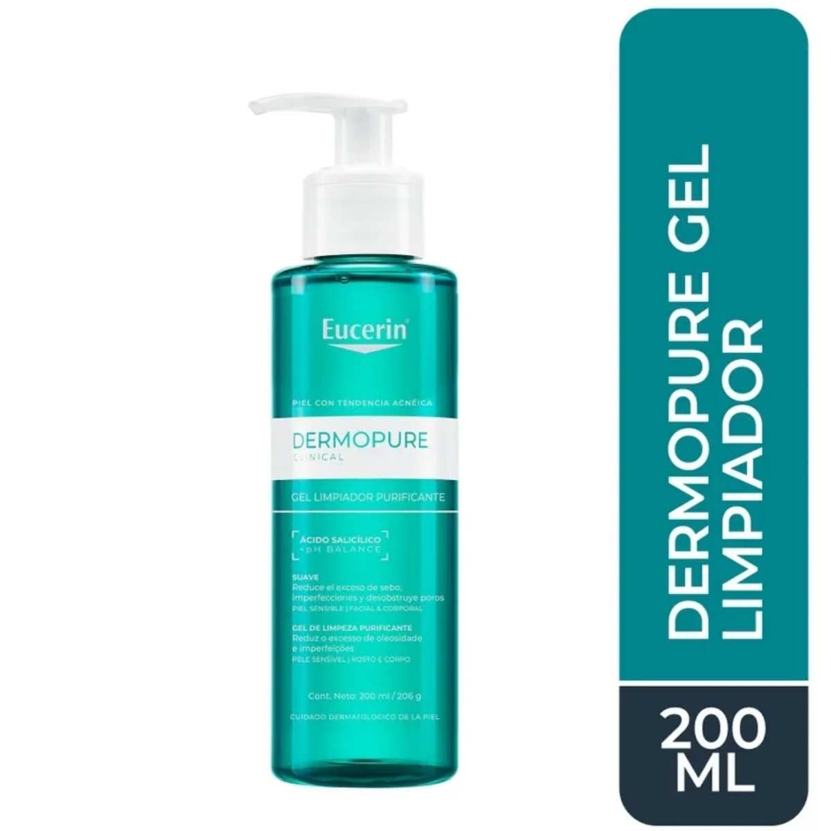 EUCERIN DERMOPURE CLINICAL GEL LIMPIADOR 200ML - 1