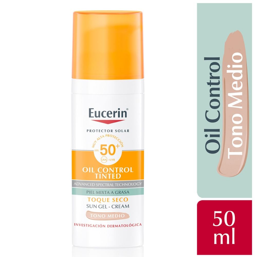 EUCERIN SUN FACE OIL CONTROL TONO MEDIO FPS50+ - 1
