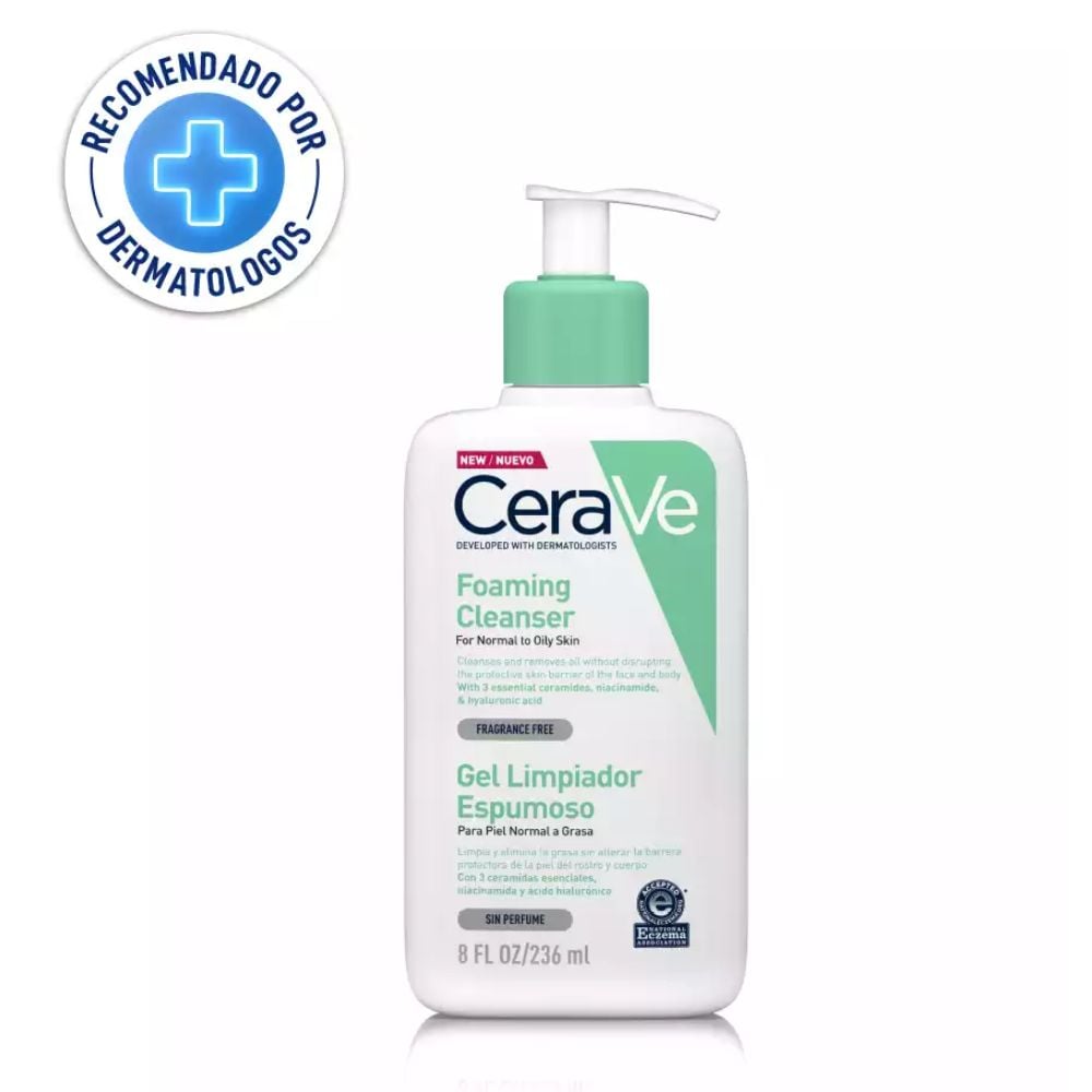 CERAVE GEL LIMPIADOR ESPUMOSO 236ML - 1