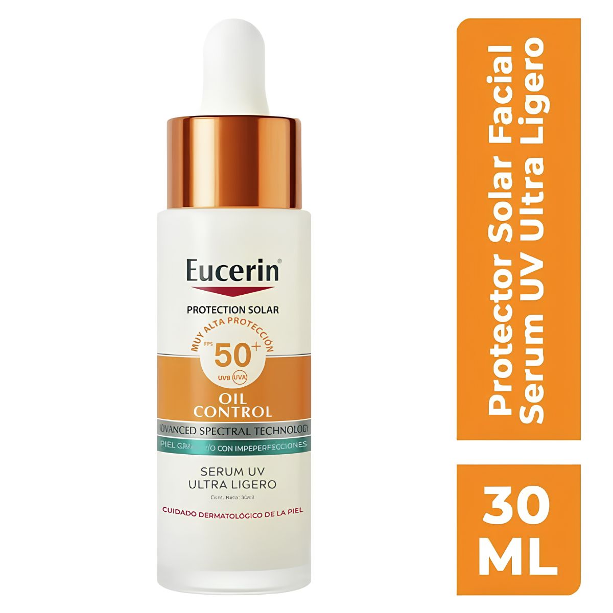 EUCERIN OIL CONTROL SERUM UV ULTRA LIGERO SPF 50+ 30ML - 1