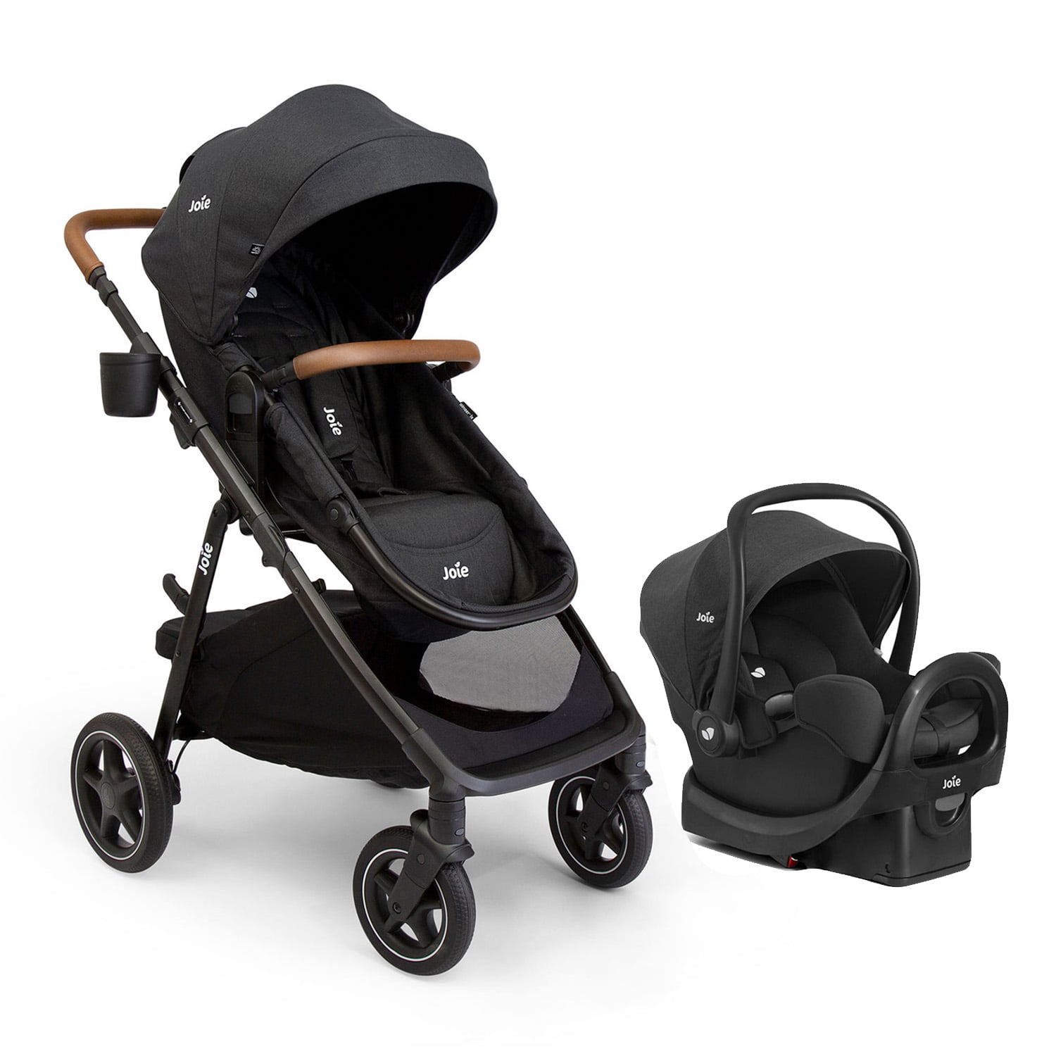 COCHE TRAVEL SYSTEM 4 EN 1 GINGER LX JOIE SHALE - 1