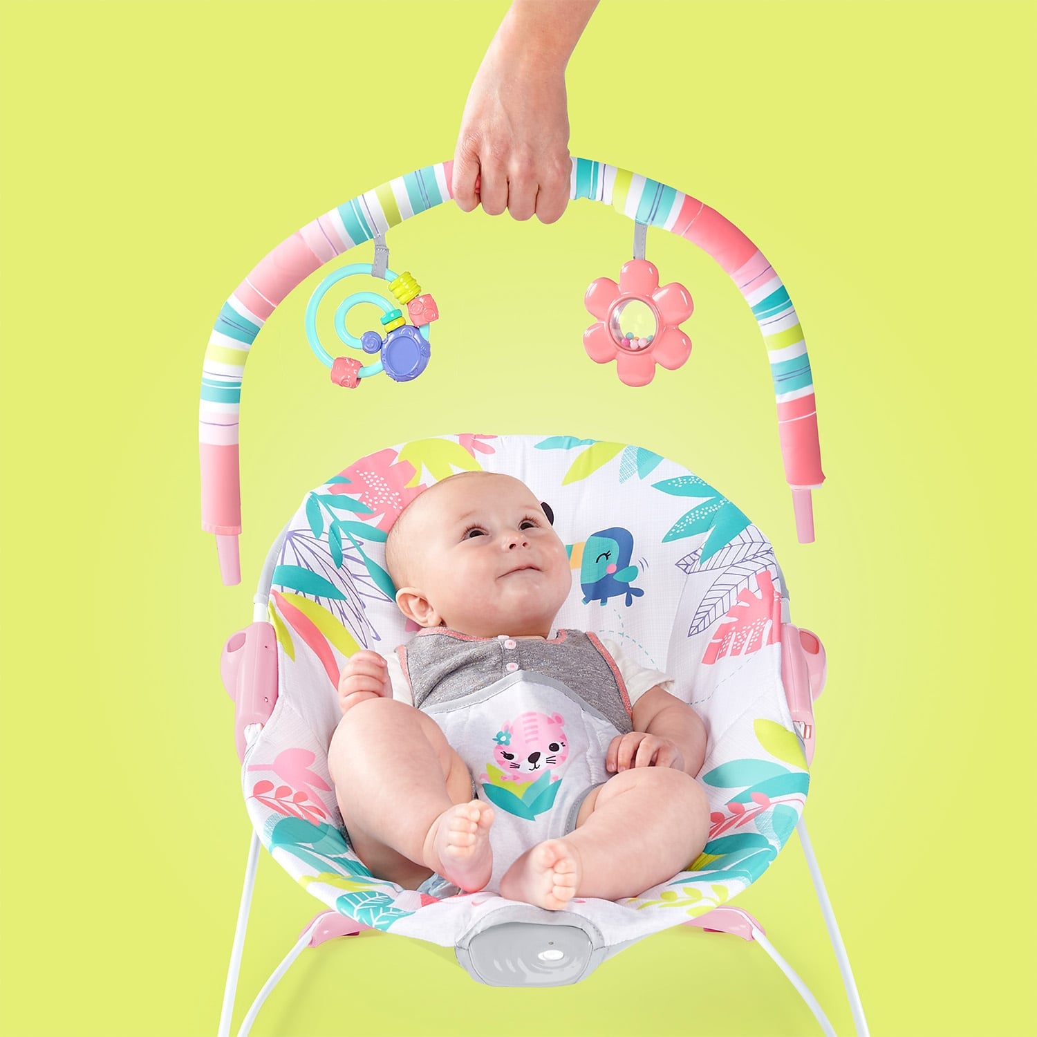 BOUNCER BEBE BRIGHT STARTS FLAMINGO VIBES 12228 - 3